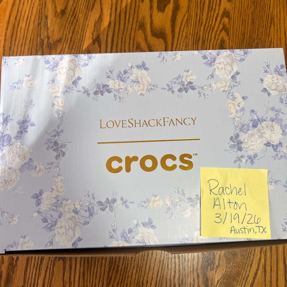 Crocs x Love Shack Famcy Women’s Light Blue Floral Clogs - Picture 7 of 8